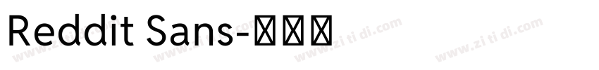 Reddit Sans字体转换